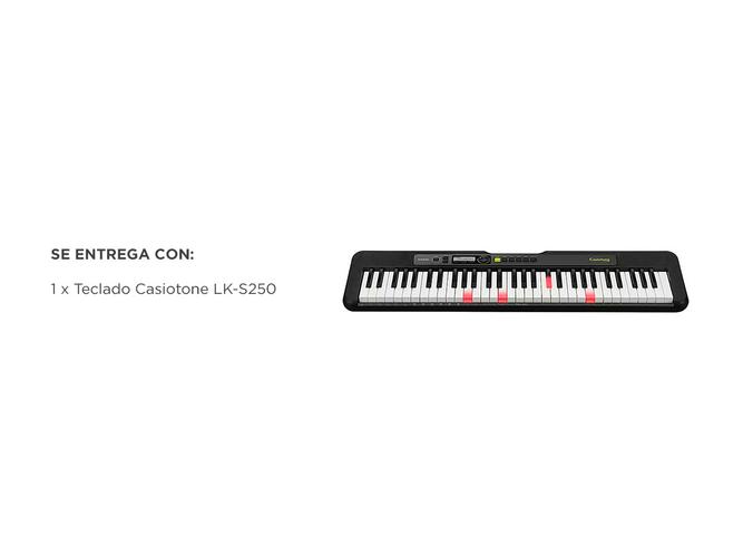 Teclado sensitivo Casio Casiotone LK-S250 61 teclas con Luz - 5