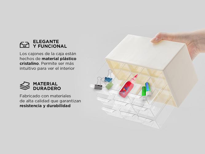 Gavetero Gadnic 12 Cajones De Almacenamiento Maquillaje Manualidades - 2