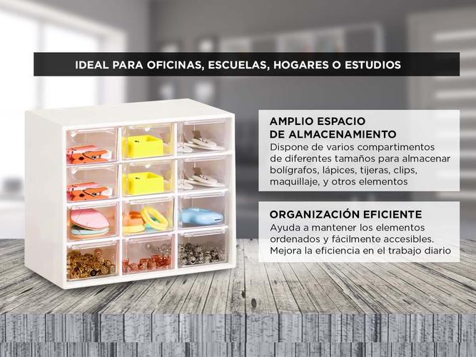 Gavetero Gadnic 12 Cajones De Almacenamiento Maquillaje Manualidades - 3