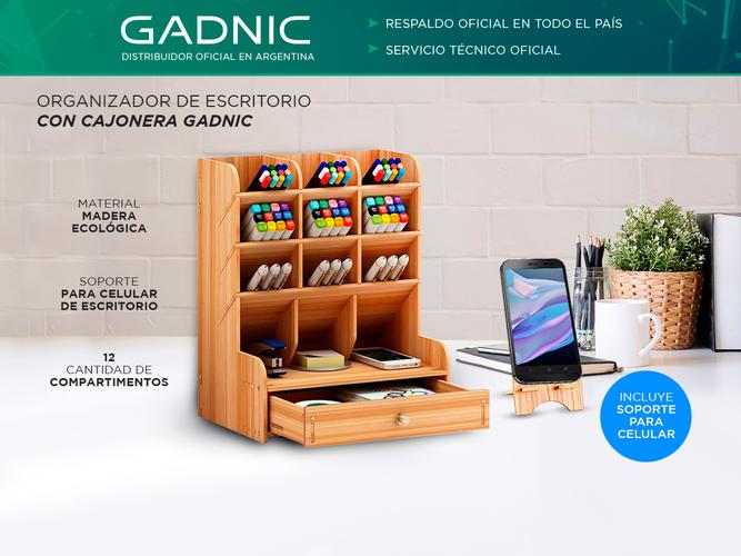 Organizador de Escritorio Con Cajonera Gadnic  - 1