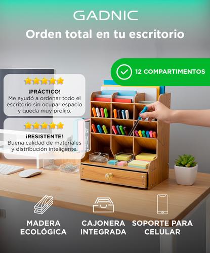 Organizador de Escritorio Con Cajonera Gadnic  - 1