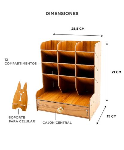 Organizador de Escritorio Con Cajonera Gadnic  - 5