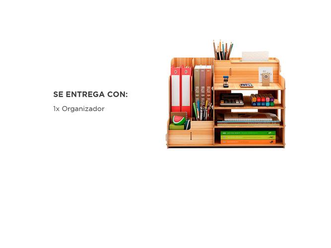 Organizador de Escritorio Gadnic Desk03 Soporte para Libros Accesorios - 4
