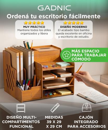 Organizador de Escritorio Gadnic Desk03 Soporte para Libros Accesorios - 1