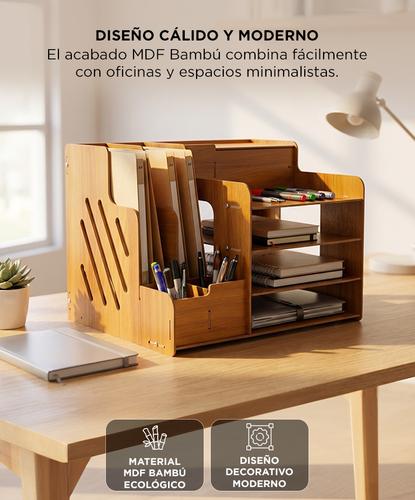 Organizador de Escritorio Gadnic Desk03 Soporte para Libros Accesorios - 3