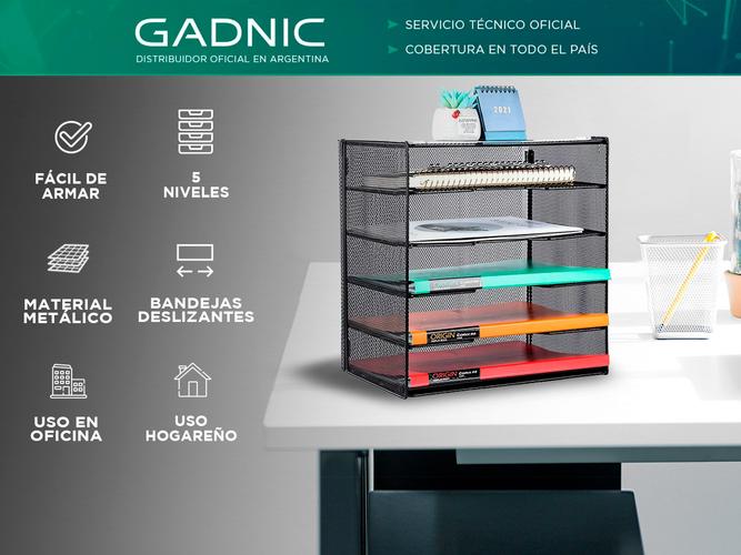 Organizador de Escritorio Gadnic DESK7 Estante Metálico - 1