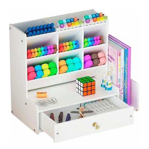 Organizador de Escritorio Gadnic Con Cajon y Estantes  - 0