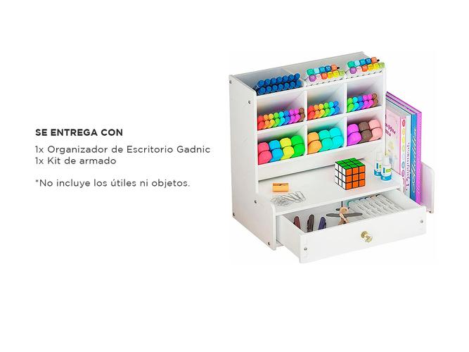 Organizador de Escritorio Gadnic Con Cajon y Estantes  - 4