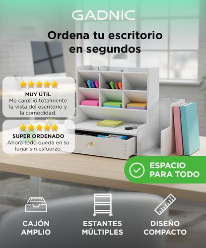 Organizador de Escritorio Gadnic Con Cajon y Estantes  - 1