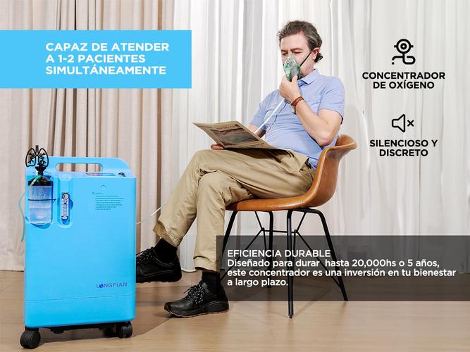 Concentrador de Oxígeno Portátil LONGFIAN SCITECH JAY-5BW Oxigenador - 2