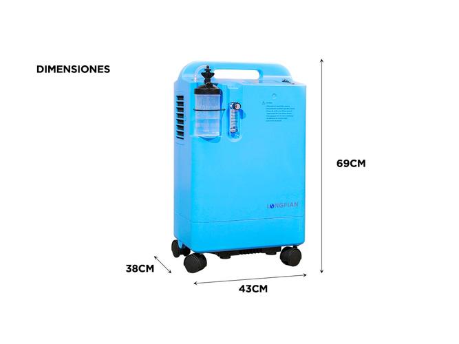Concentrador de Oxígeno Portátil LONGFIAN SCITECH JAY-5BW Oxigenador - 3