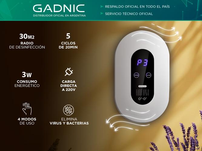 Ozonizador y Purificador de Aire Gadnic OZ8000 Moderno - 1