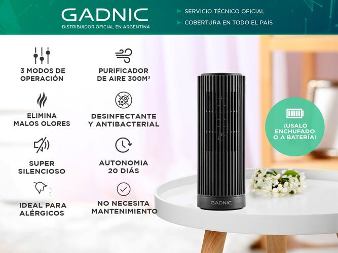 Ozonizador Gadnic O3P Pro 12mg/h Desinfectante y Antibacterial 300m3 - 1