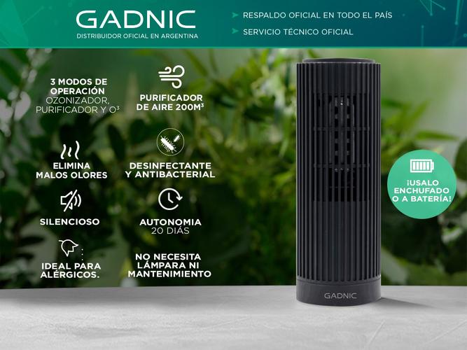 Ozonizador Gadnic O3P Pro 10mg/h Desinfectante y Antibacterial 200m3 - 1