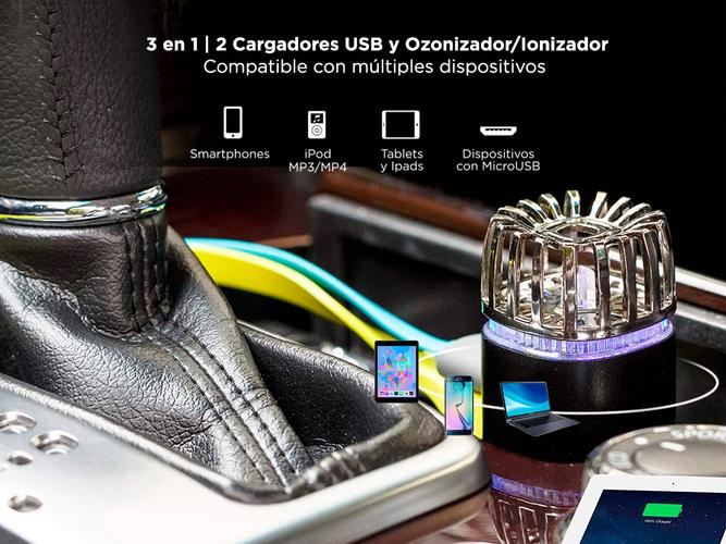 Ozonizador de Aire para Auto GADNIC O3c-CAR 3 en 1 - 2