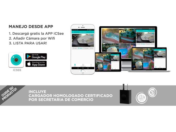 Baby Call Cámara De Seguridad Gadnic SX9 IP Motorizada WiFi P2P Full Hd Visión Nocturna - 3