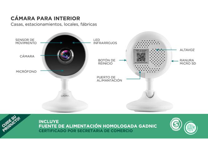 Camara de Seguridad Baby Call Gadnic 702 Full HD 1920x1080 Usado - 4