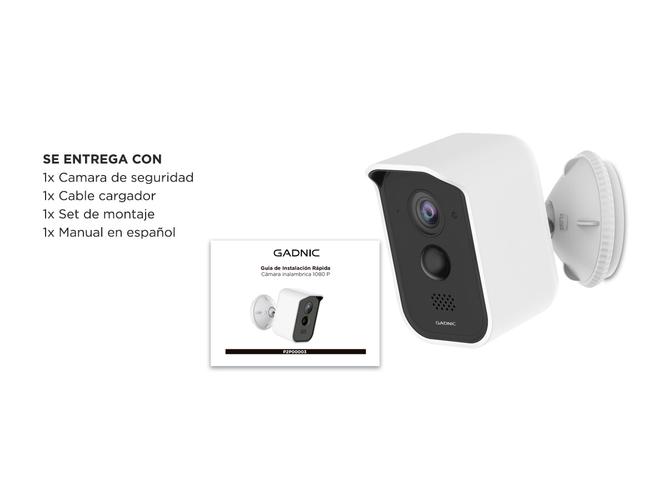 Camara de Seguridad Gadnic 803 Recargable Inalambrica Full HD - 6