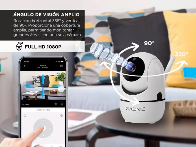 Cámara de Seguridad Gadnic Motorizada WiFi Micrófono Integrado  - 3