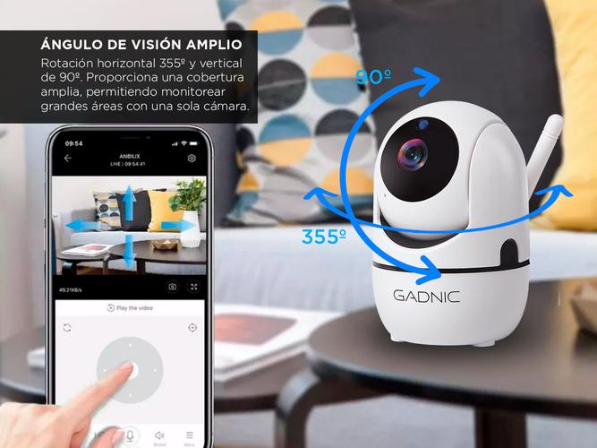 Cámara de Seguridad Gadnic Motorizada WiFi Micrófono Integrado  Outlet - 3