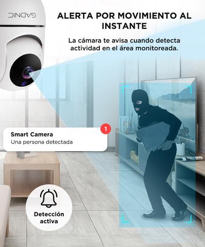 Cámara de Seguridad Gadnic Motorizada WiFi Micrófono Integrado  - 4