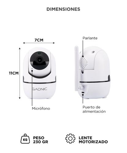 Cámara de Seguridad Gadnic Motorizada WiFi Micrófono Integrado  - 5