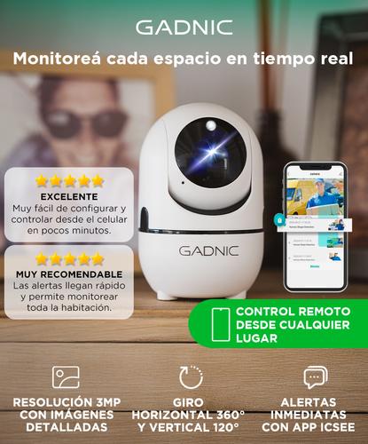 Cámara de Seguridad IP GADNIC Visión Nocturna HD Control por App - 1