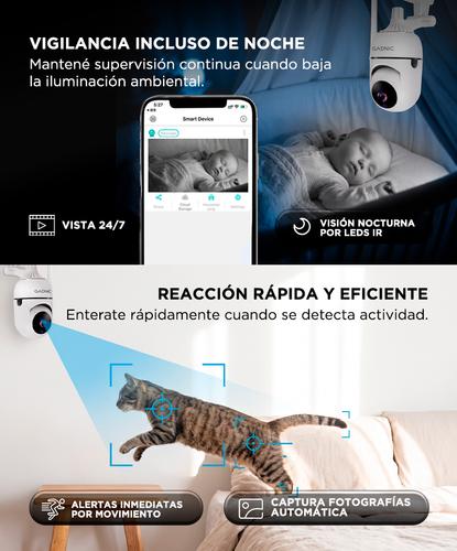 Cámara de Seguridad IP GADNIC Visión Nocturna HD Control por App - 3