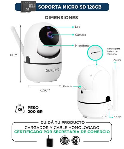 Cámara de Seguridad Gadnic SX9 IP Motorizada WiFi P2P Full Hd Visión Nocturna - 5