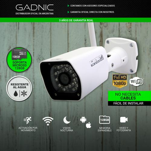 Cámara de Seguridad Gadnic FULL HD P2P IP Wifi - 1