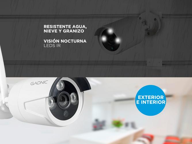Kit x 4 Cámaras de Seguridad Sx24 Interior Exterior NVR 1TB  1 Fuente Switching 12v a 10a - 3