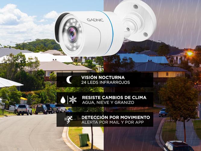 Cámaras de Seguridad x8  DVR Gadnic SX16 IP Premium Interior  Exterior Visión Nocturna 1Tb - 3