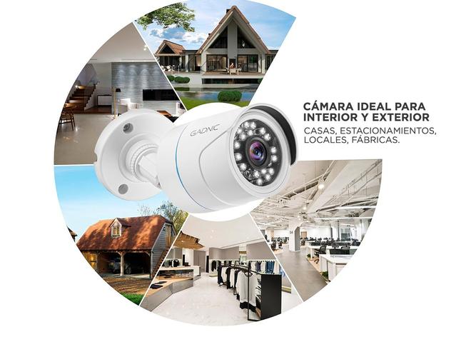 Cámara de Seguridad Gadnic HD Interior / Exterior Infrarroja Visión Nocturna Cable 20mt - 3