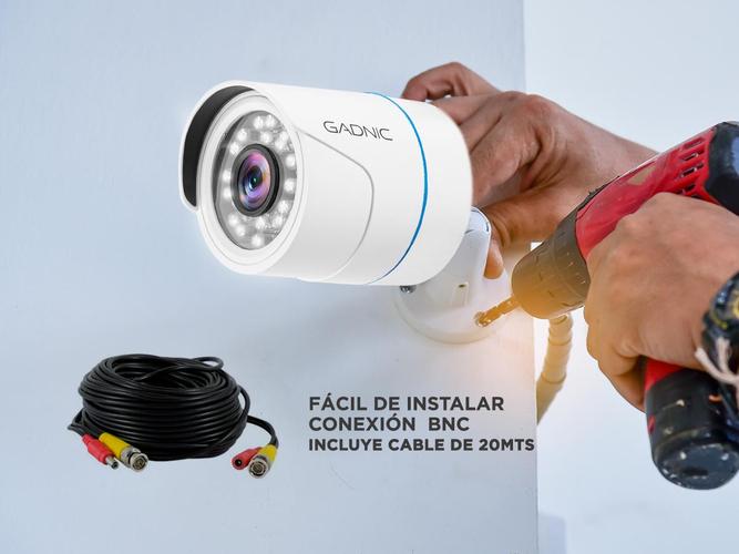 Cámara de Seguridad Gadnic HD Interior / Exterior Infrarroja Visión Nocturna Cable 20mt - 4