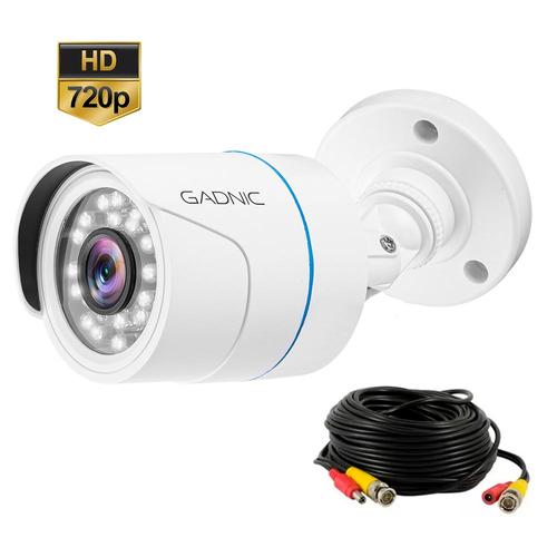 Cámara de Seguridad Gadnic HD Interior / Exterior Infrarroja Visión Nocturna Cable 20mt - 0