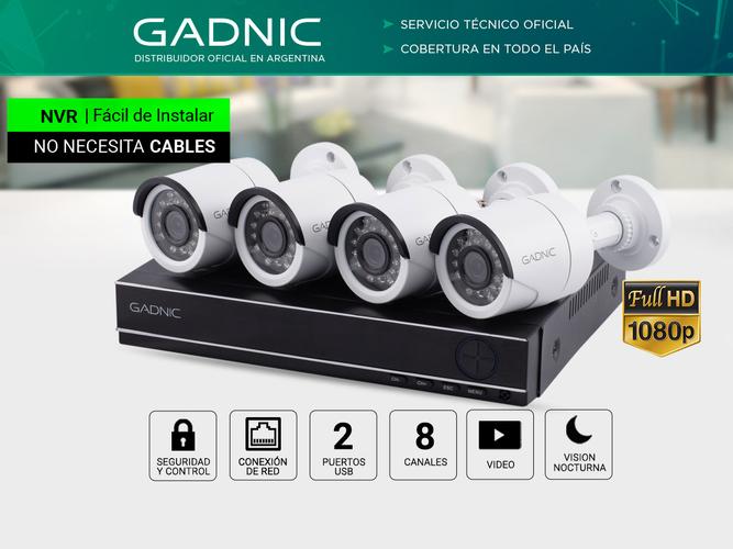 Kit x4 Cámaras de Seguridad Gadnic DVRKIT19 Con DVR Más Accesorios - 1