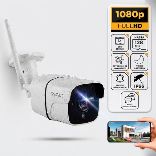 Cámara de Seguridad Gadnic SX37 Bullet Interior  Exterior IP WiFi Full HD Visión Nocturna - 0