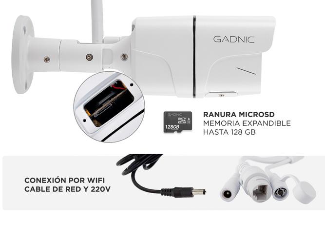 Cámara de Seguridad Gadnic SX37 Bullet Interior  Exterior IP WiFi Full HD Visión Nocturna - 5