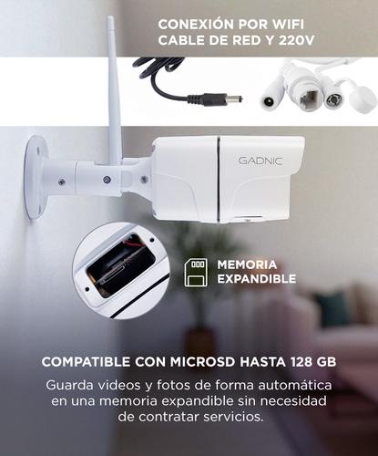Cámara de Seguridad Gadnic SX37 Bullet Interior  Exterior IP WiFi Full HD Visión Nocturna - 4