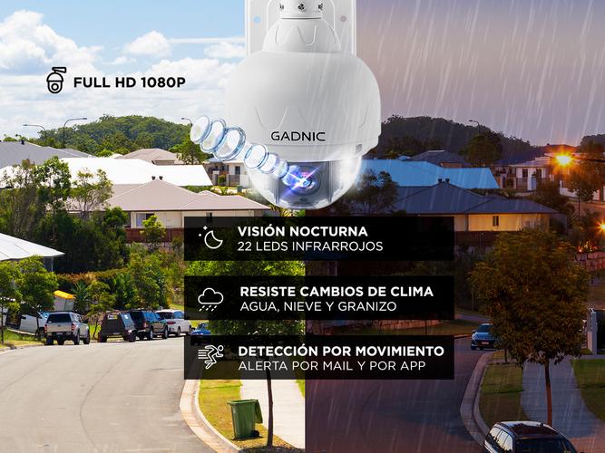Cámara de Seguridad Gadnic Domo Motorizado IP WiFi Full HD Visión Nocturna - 3