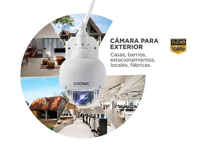 Cámara de Seguridad Gadnic Domo Motorizado IP WiFi Full HD Visión Nocturna - 4