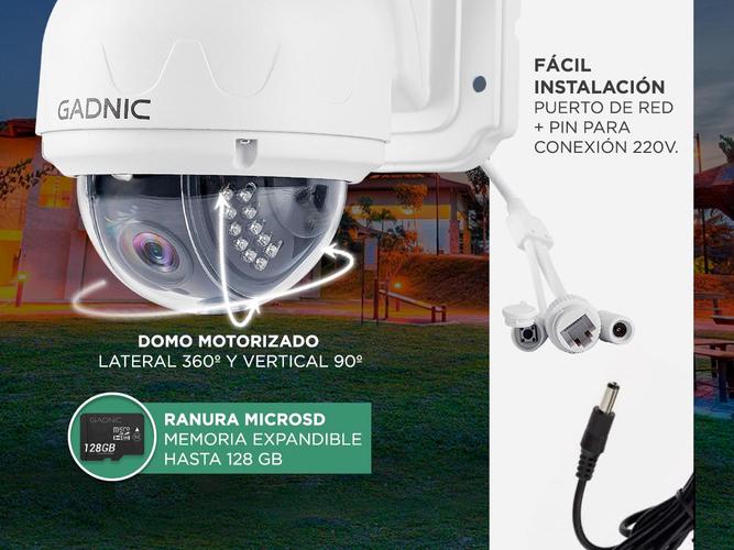 Kit x2 Cámaras de Seguridad Gadnic Domo con Vision Nocturna Wifi Full HD - 5