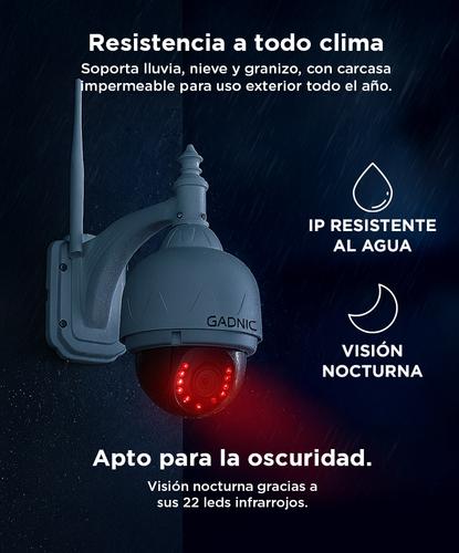 Cámara de Seguridad Gadnic Domo Motorizado IP WiFi Full HD Visión Nocturna - 3