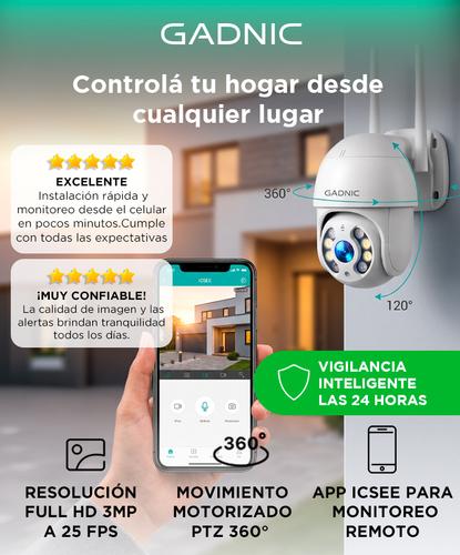 Cámara IP GADNIC 360° Visión Nocturna Full HD - 1
