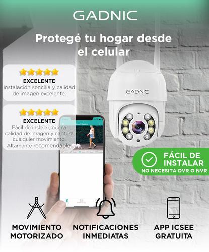 Camara de Seguridad Wifi IP Gadnic DM200W Full HD Motorizada Usado - 1