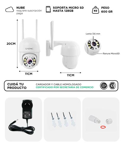Cámara IP GADNIC 360° Visión Nocturna Full HD - 6