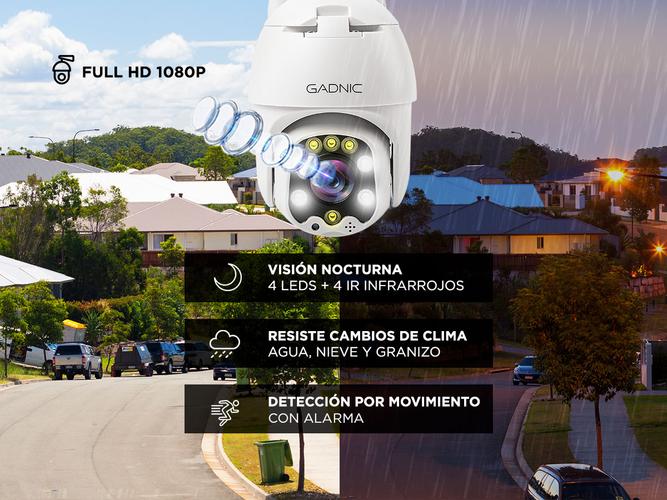 Camara De Seguridad Gadnic DM300W IP WIFI Para Exteriores 1080P Visión Nocturna - 2