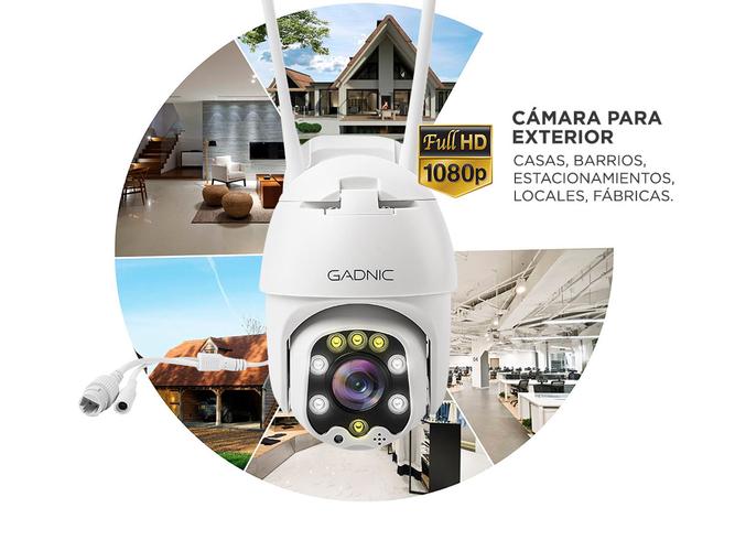 Camara De Seguridad Gadnic DM300W IP WIFI Para Exteriores 1080P Visión Nocturna - 3