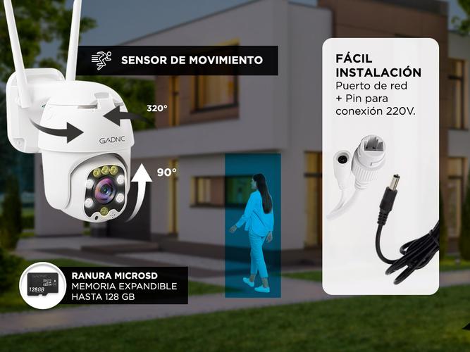 Camara De Seguridad Gadnic DM300W IP WIFI Para Exteriores 1080P Visión Nocturna - 4