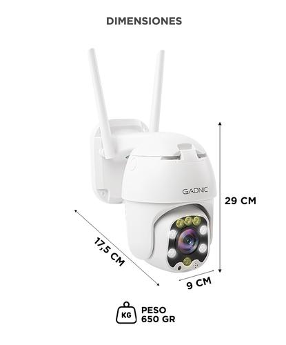Camara De Seguridad Gadnic DM300W IP WIFI Para Exteriores 1080P Visión Nocturna - 5